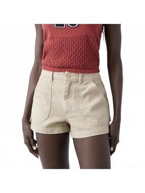Pacsun Light Brown Mid Rise Slouchy Workwear Shorts Incense Tan NWT Size 24